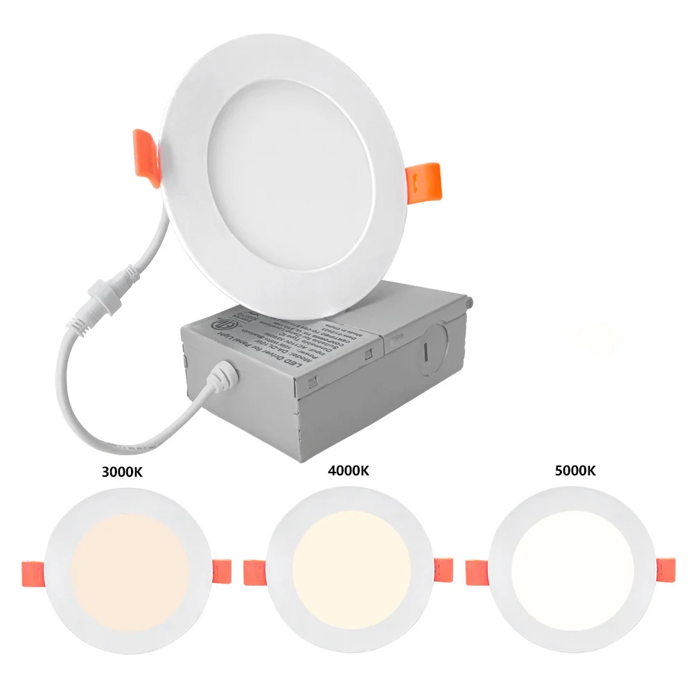 Round Square 4 inch 6 inch Recessed Ceiling Lights Pot Lights 9w 12w Dimmable Smd Led Panel Light