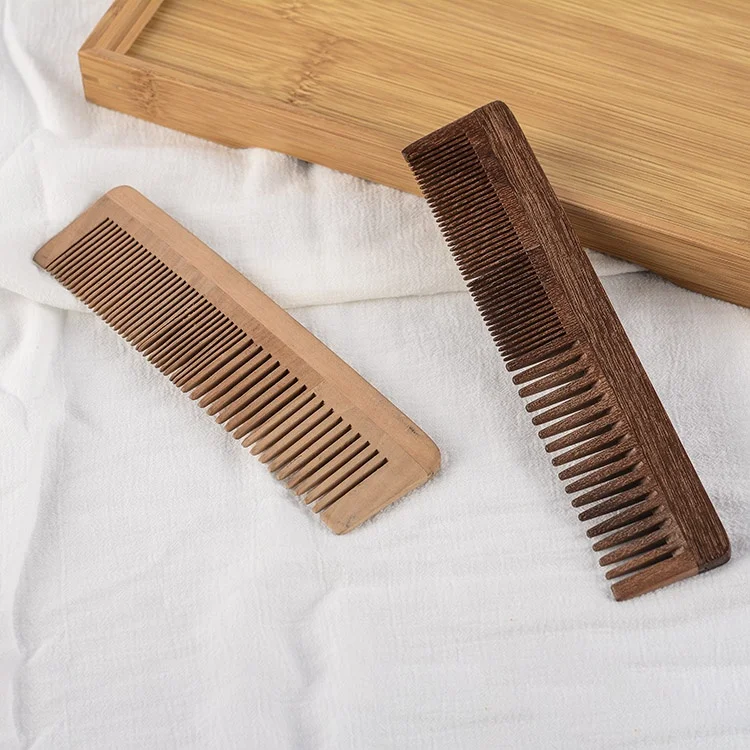 salon home logo  wooden comb professional wooden combs and brushes wooden wide tooth comb