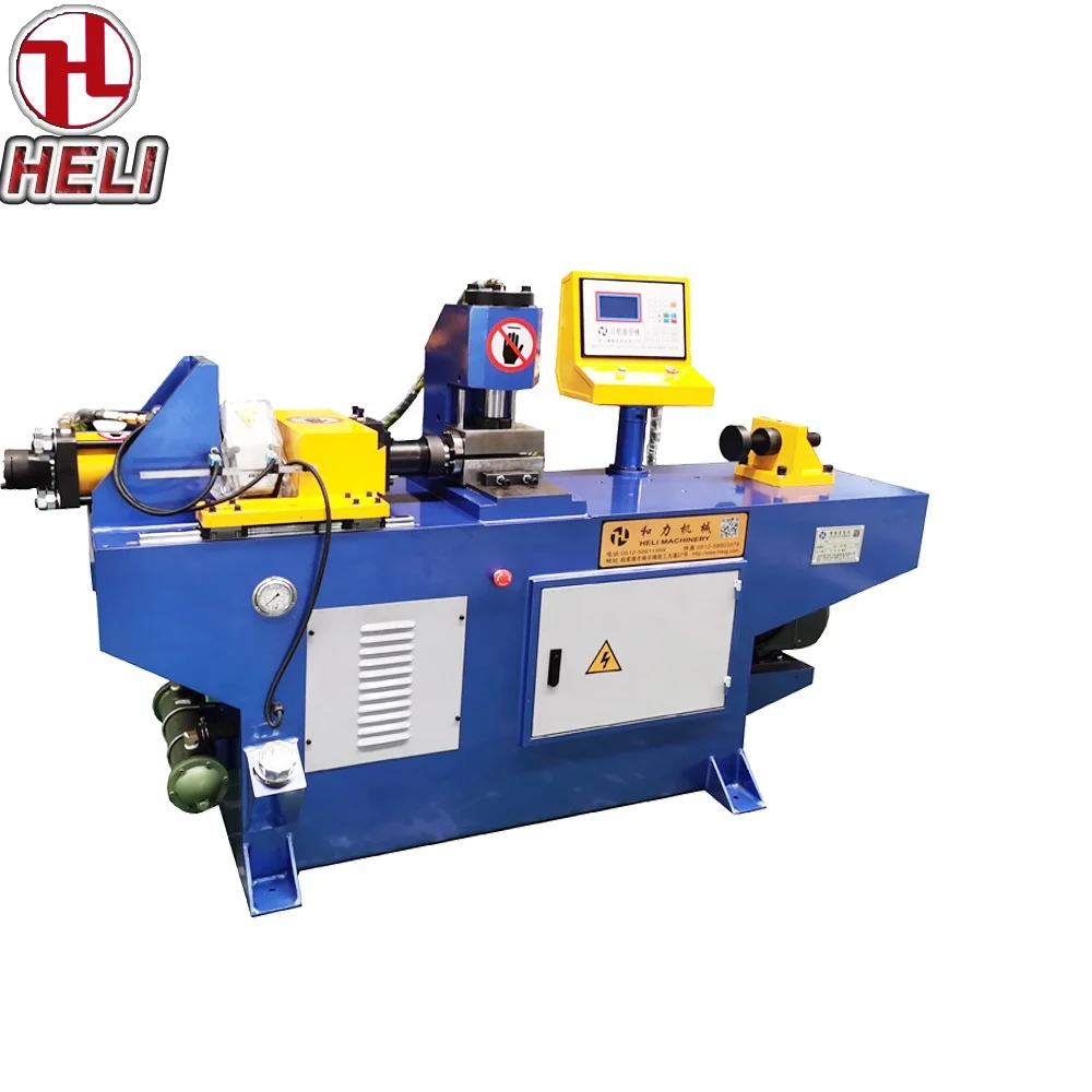 
TM-60 automatic operated hydraulic steel pipe and tube end forming machine for copper pipe end forming and steel pipe reducing 