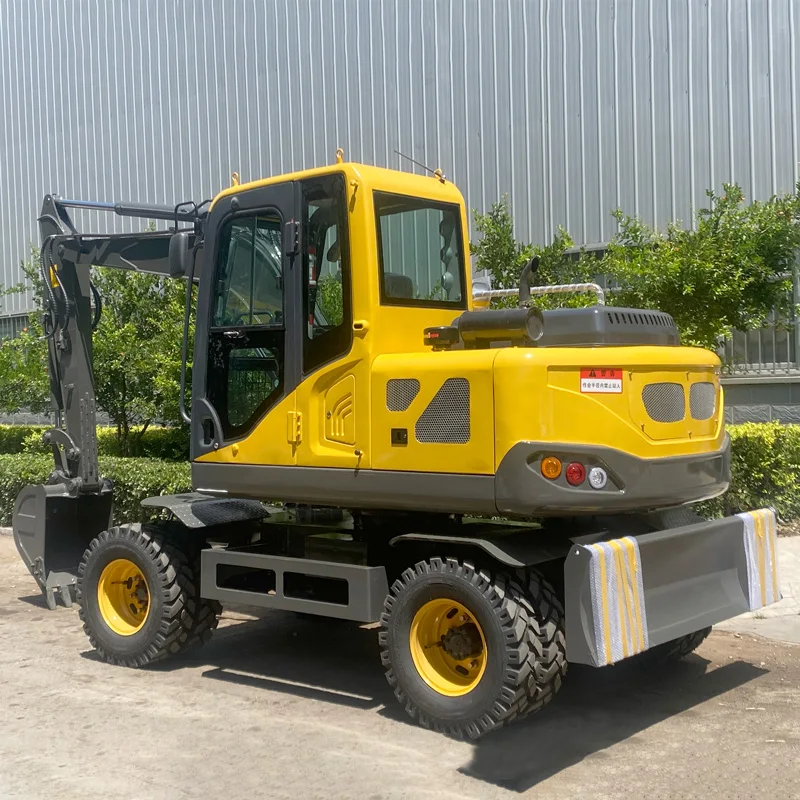 Cheap Excavator Wheels Construction Equipment Large Capacity Wheel Excavator 6Ton High Performance compactor wheel for excavator