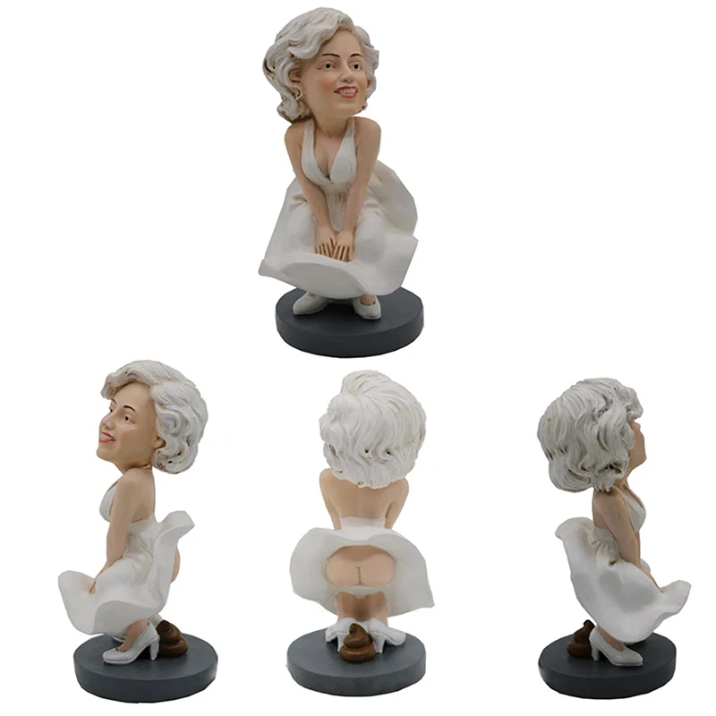 BSCI Factory Polyresin Funny Caganer Statue for Gift Craft Caganer Figurine Decor