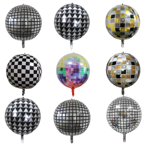 22 inch laser disco 4D ball birthday party decoration aluminum film balloon event arrangement