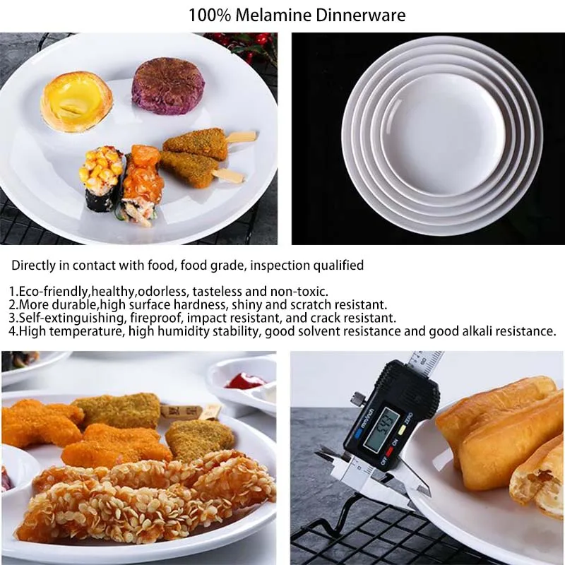 Tableware Factory Non-Toxic And Durable  Elegant Dot Pattern Shallow Plate Design Your Own