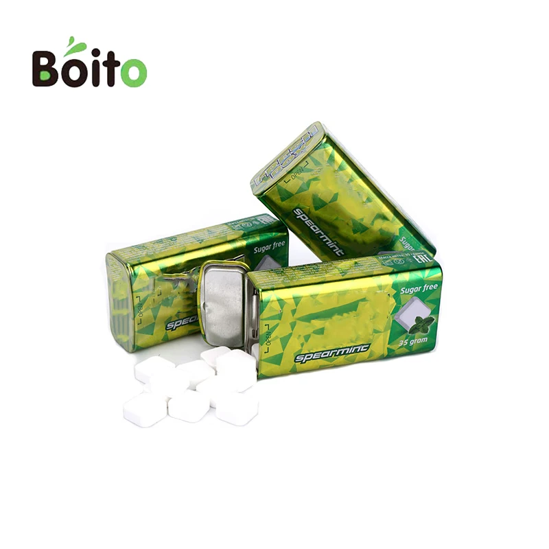 Unique products to buy Custom printing mini fruit mint tablet candy small tin container