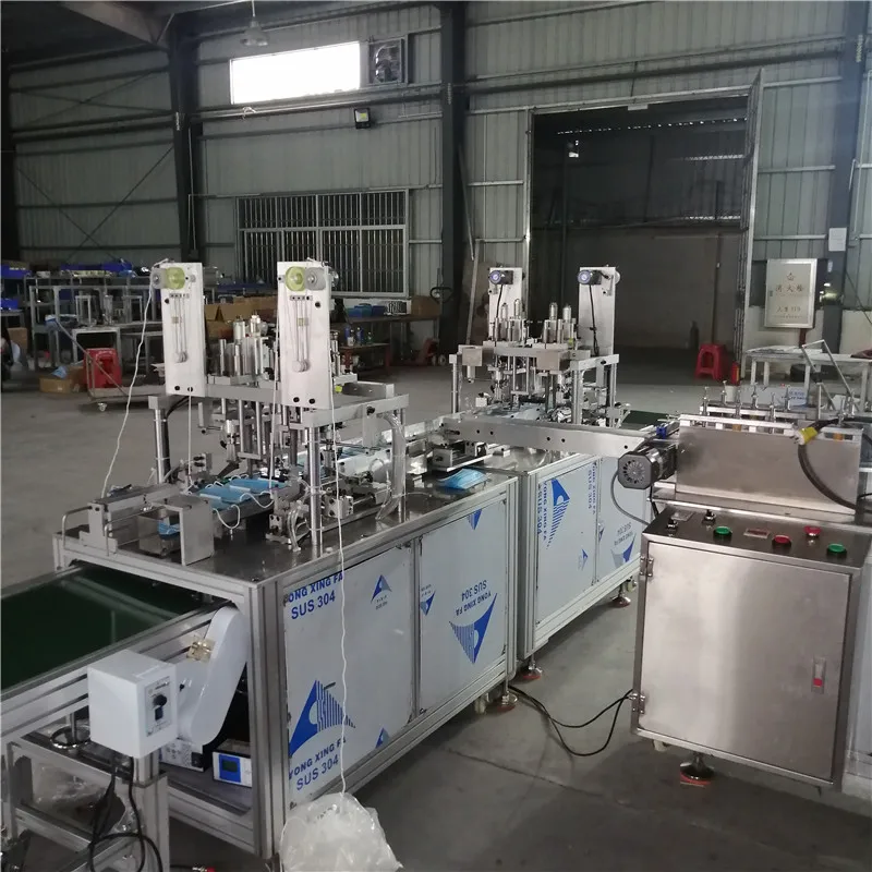 
flat facemask folding Masks making machine,ear loop welding machines 