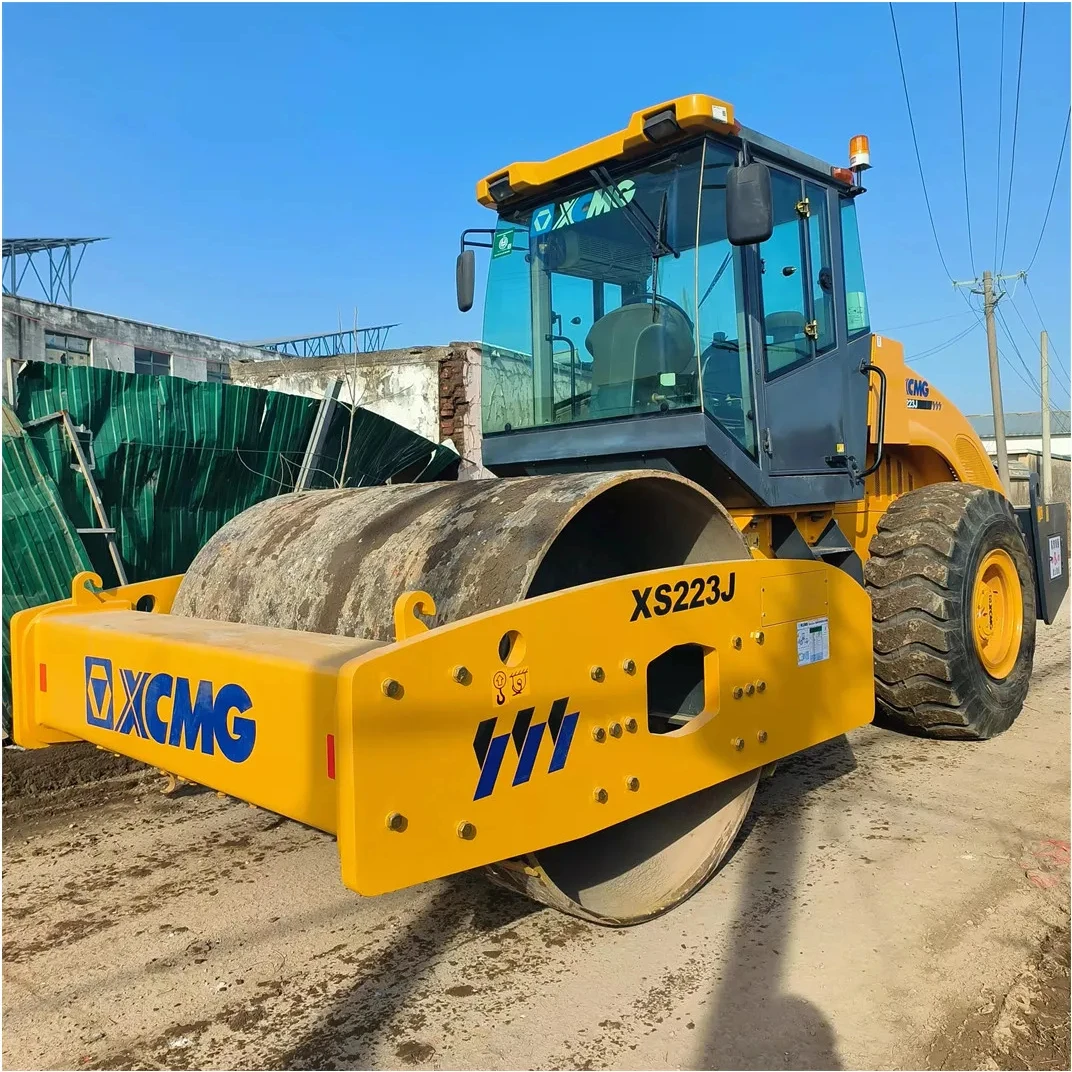 China famous brand XCMG Ofiicial road roller 22tons XS223J Single Drum Vibratory Roller Used XCMG 223J Comapactor