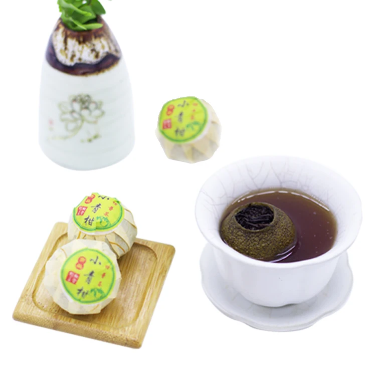 
raw organic puer tea leaf elegant packaging puer tea ball 