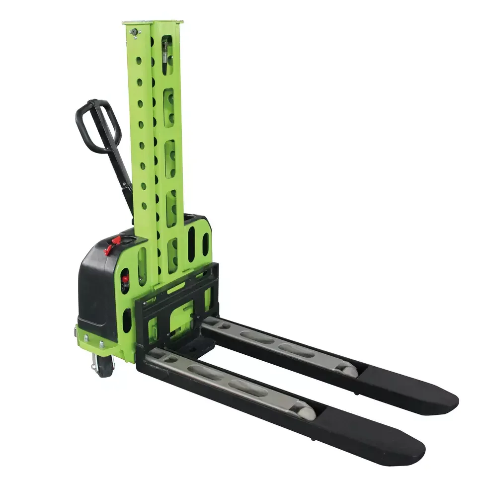 Vision 500kg Self Loading/unloading Stacker Portable Electric Pallet Lift Stacker for sale