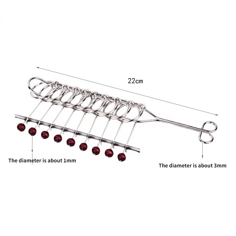 YW 8Pcs/Set Metal Montessori Puzzle Wire IQ Mind Brain Teaser Puzzles Children Adults Interactive Game Reliever Educational Toys