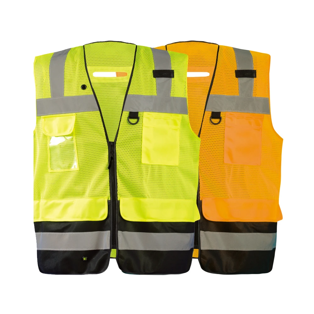 Customizable High Quality Breathable Custom Reflective Safety Clothing Vest