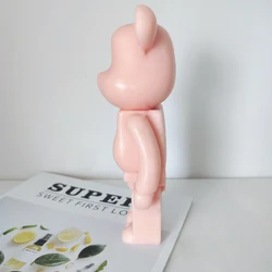 J1133 New Design 3D  Fashion Cartoon Violent Bear Figure Plaster Candle Mould  Bear Candle Silicone Mold