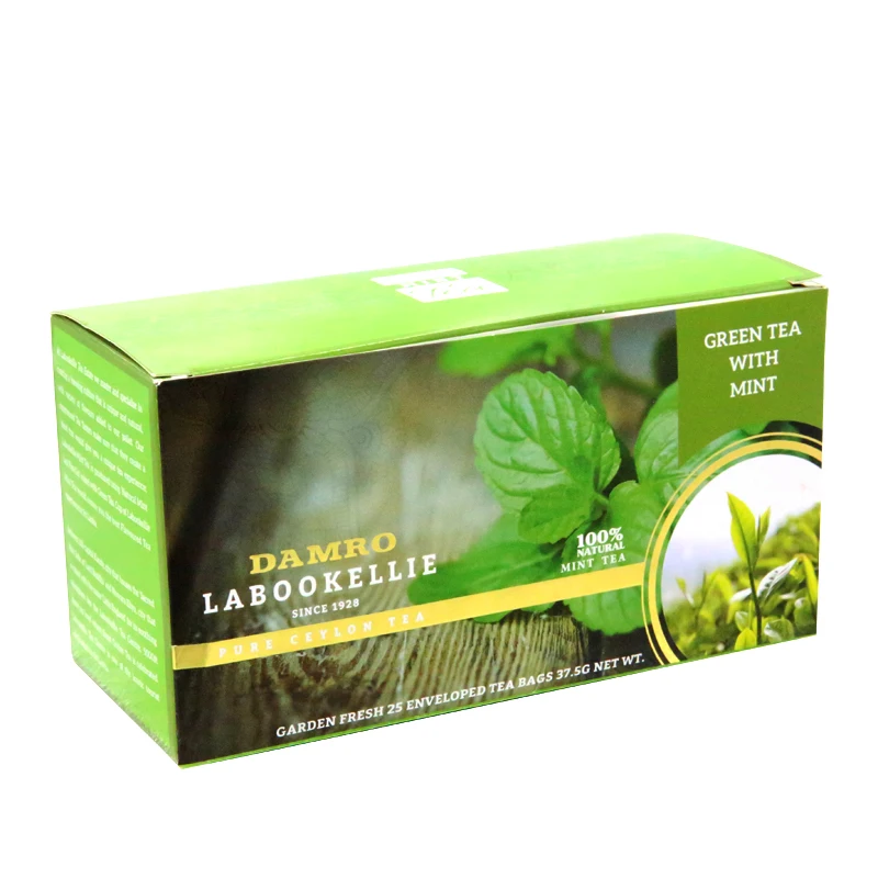 Folding Eco Friendly Tea Paper Boxes Paperboard Wholesale for Tea Bags Packaging