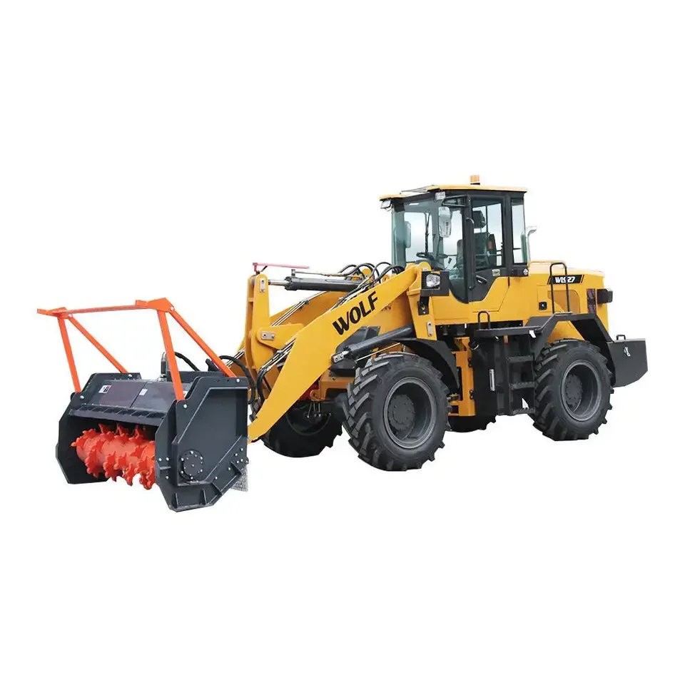 WOLF 3ton WL927/WL930 Wheel Loader Forestry Mulcher Head Attachment for sale