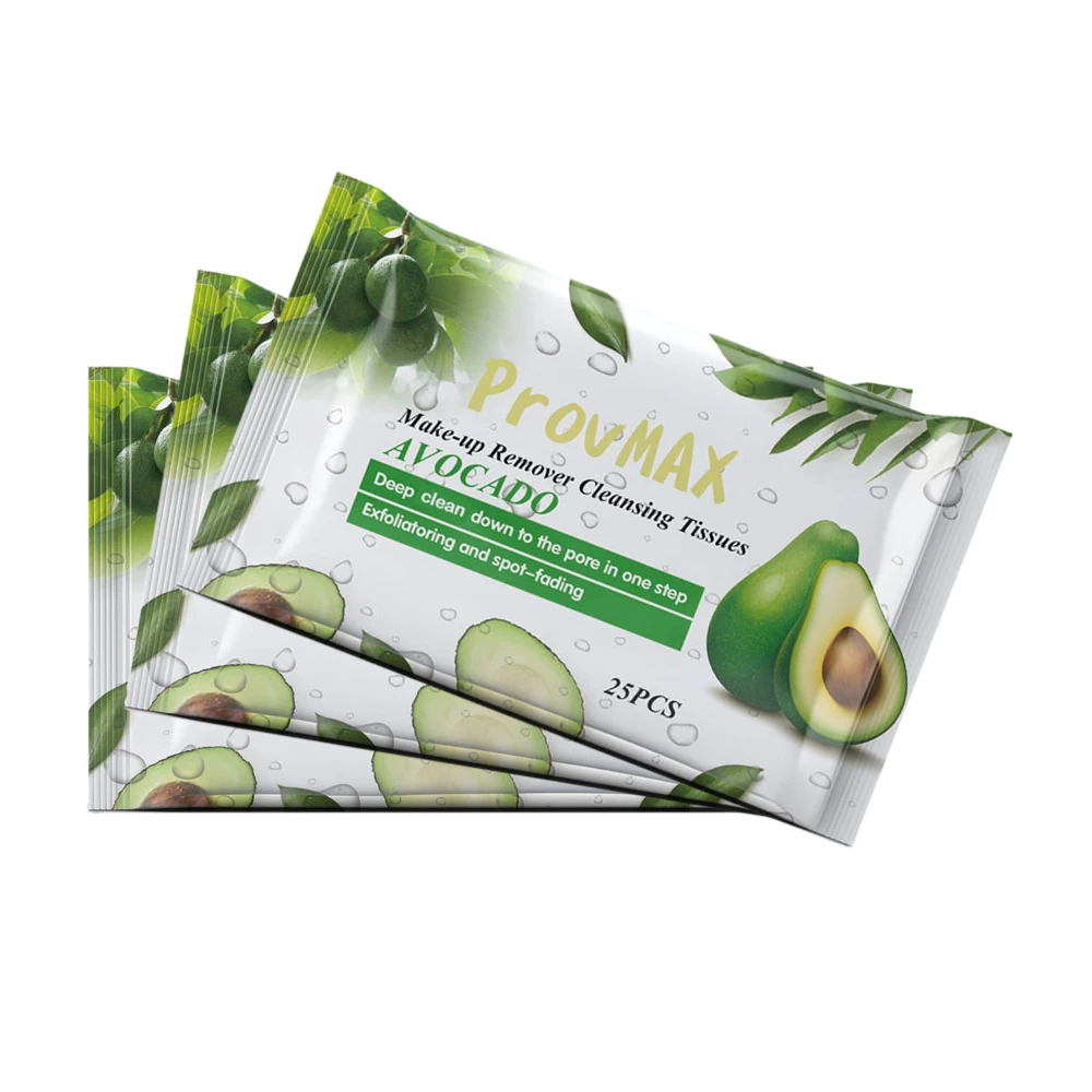 Натуральный органический экстракт авокадо, влажные салфетки для снятия макияжа