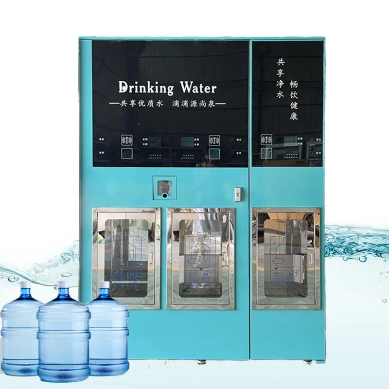 Commercial equipment and mechanical  water vending machine solar water vending machine with card and recharge machine