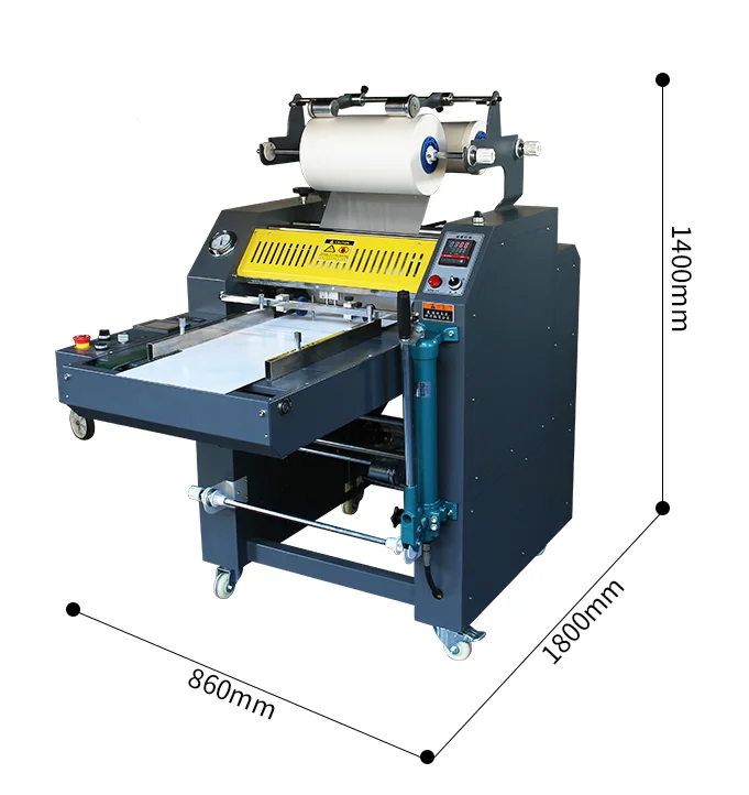 HP-520MFA Double side Hydraulic Heavy Duty Laminating Machine with automatic overlap &  cutter function