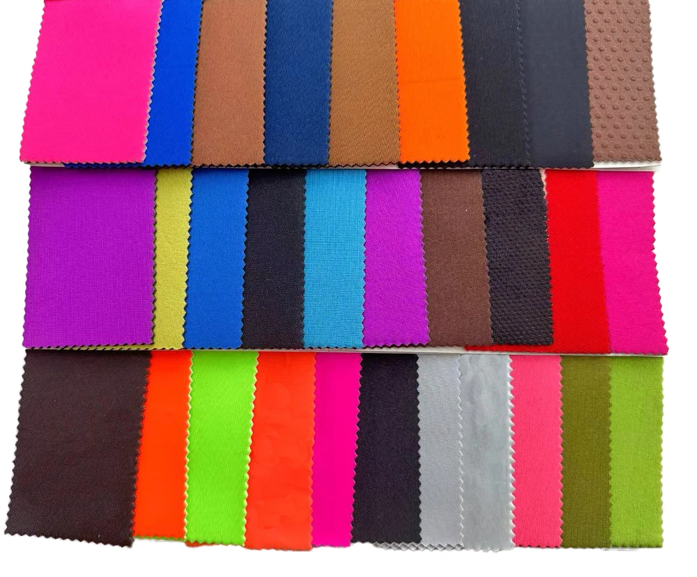 High end custom SBR chloroprene rubber soft, elastic, shock-absorbing color diving double-sided composite fabric sports fabric