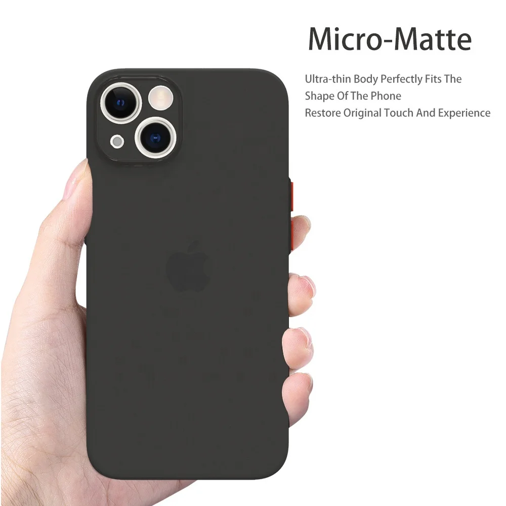 Good Quality 0.7mm Thickness Frosted Soft TPU Phone Cover Smooth Touch For iPhone13mini 13pro max Fashion Translucent Case