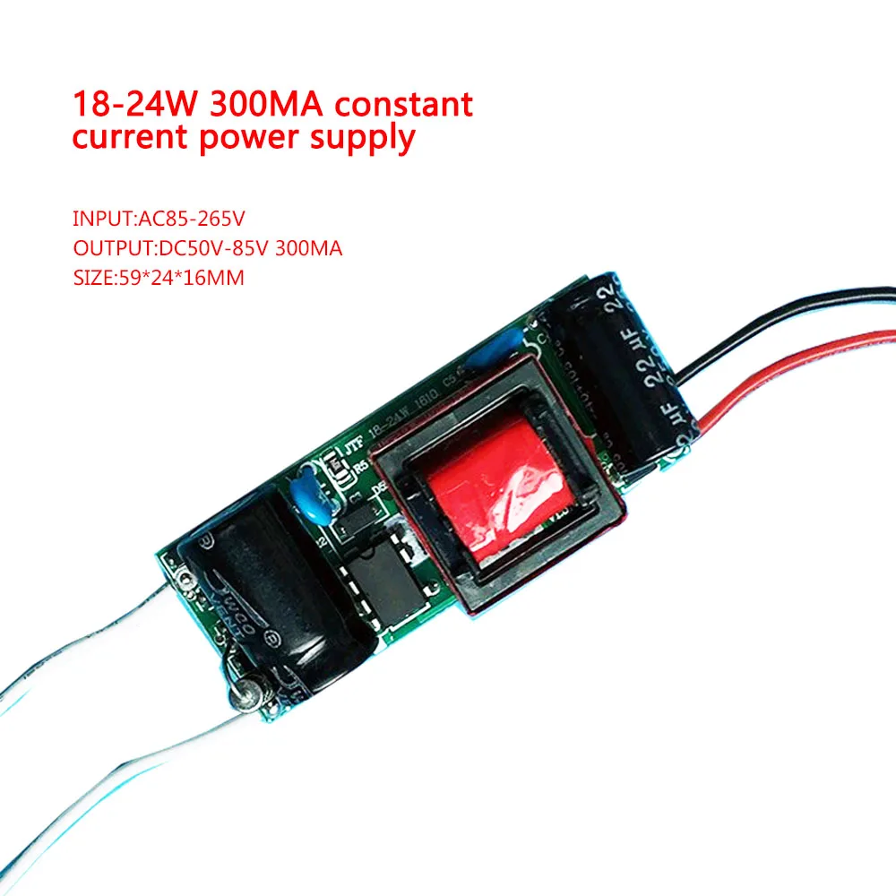 18-24*1W 300MA AC85~265V DC54~85V inner CC adjustable led power supply for led spotlight bulb lamp of DJYOKE manufacture factory