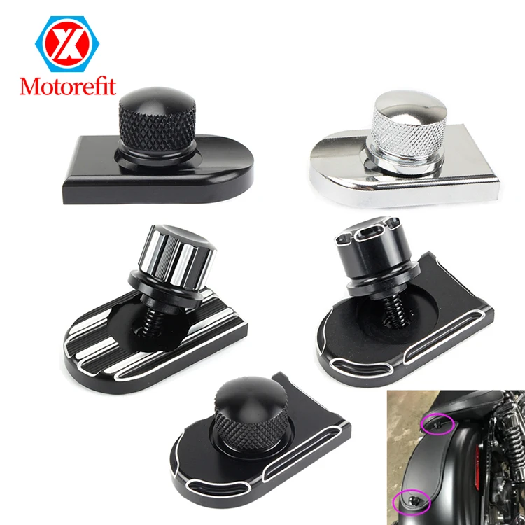 Factory price Motorcycle Rear Fender Seat Bolt Tab Screw Nut Knob Cover For Harley Touring Road King Sportster XL 1996-2022