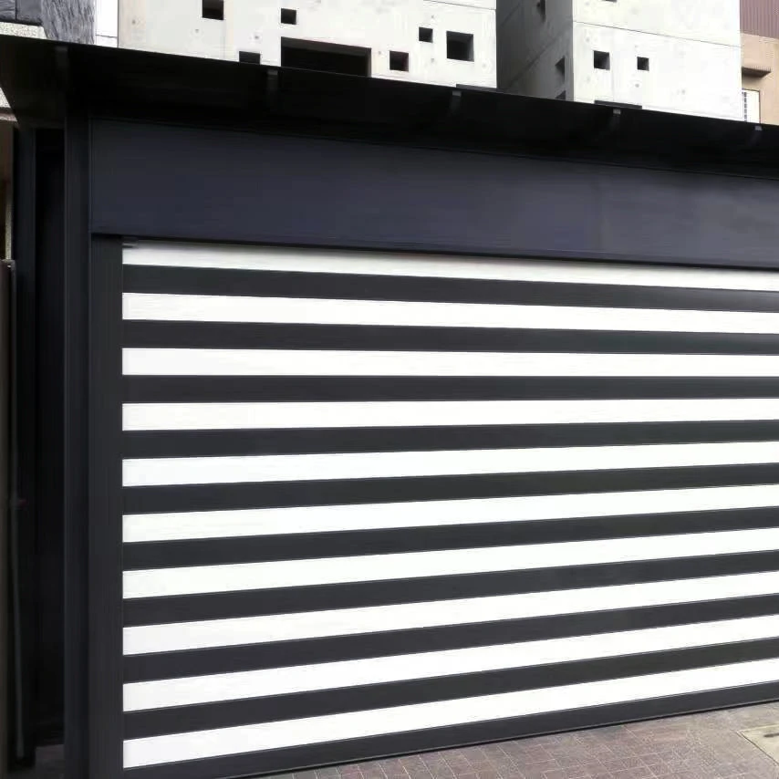 Electric Vertical Roller Shutter Automatic Aluminum Roll Up Door With Tube Motor