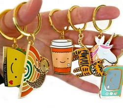 Factory High Quality Custom 3D Embossed Business Gift Keyring Bronze Brass Souvenir Customized Metal Keychain