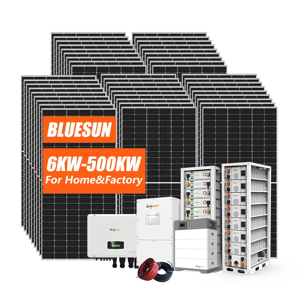 Bluesun Hybrid Solar Energy System 5Kw 10Kw 15Kw 20Kw 30Kw Complete Off Grid Solar Energy Storage Power Systems For Home