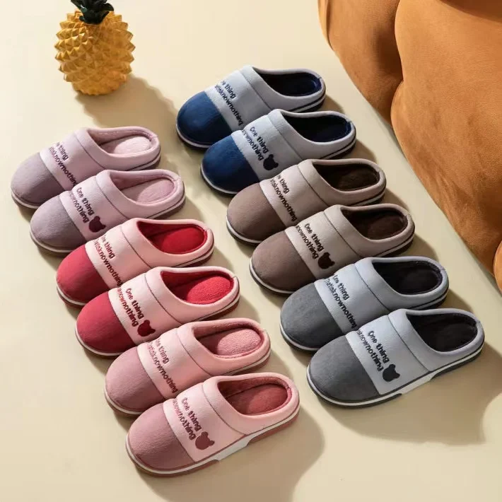 2024 wholesale Factory customized home hotel wool slippers casual slippers fashion fur slippers for men