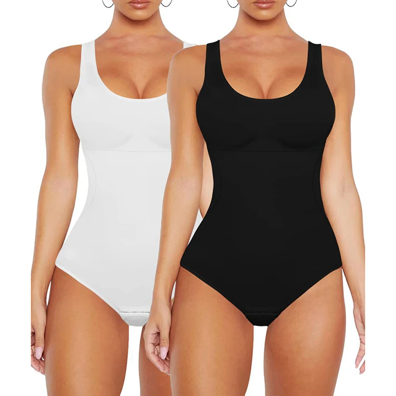 wholesale high waist thong body suit jumpsuit underwear seamless pour femme hip padding shapewear for women tummy control