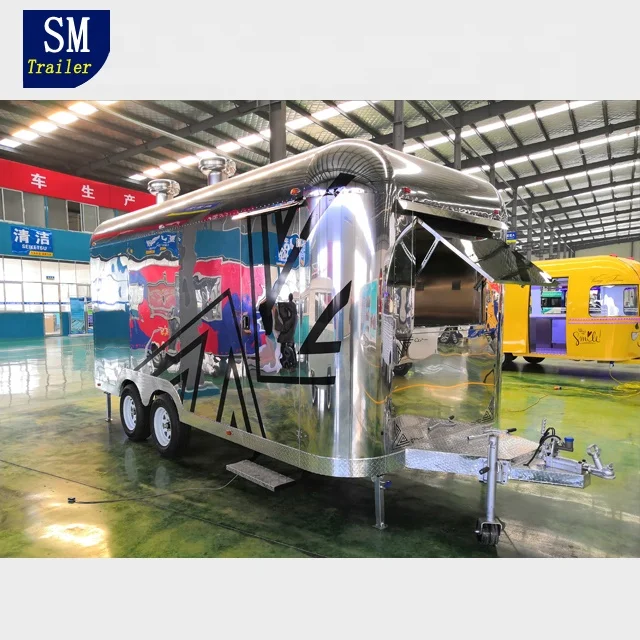 Fast Food Vending Trailer Concession Truck Mobile Hot Dog Food Trailer