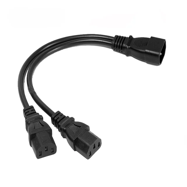 OEM 3ft~20ft PDU PSU Extension Cord C20 C13 Y Splitter C19 to C20 IEC C13 To C14 Power Cable