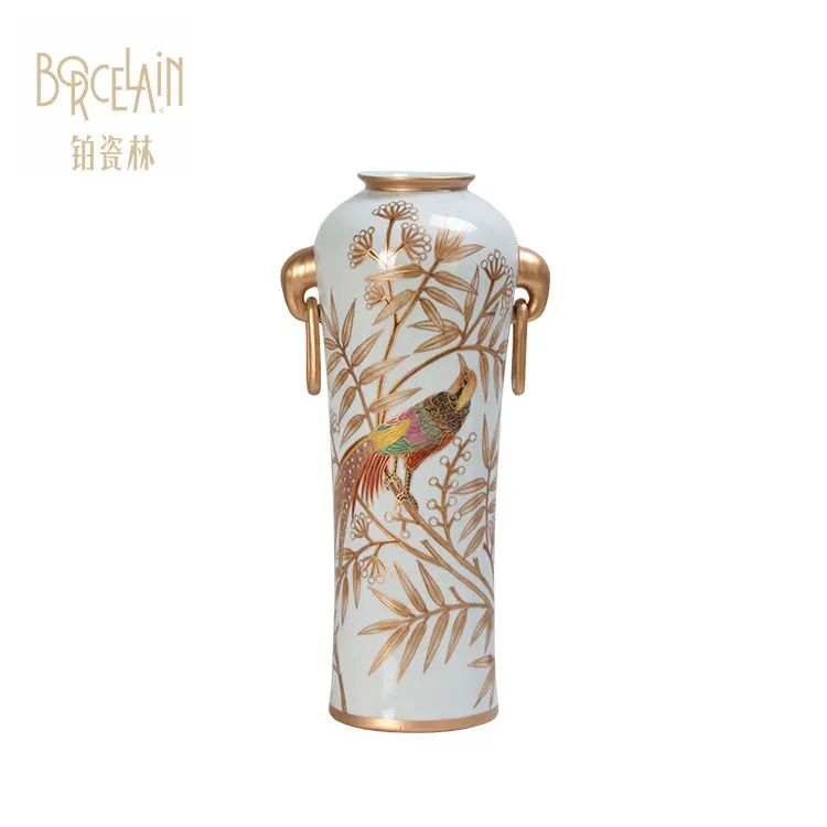 China home goods decoration painting antique decorative ceramic vase for home decor