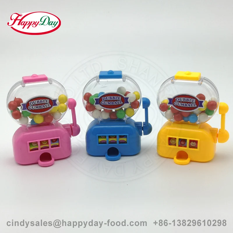 HAPPYDAY SLOT CANDY MACHINE игрушка GUMBALL FRUIT FLAVOR MULIT COLOR