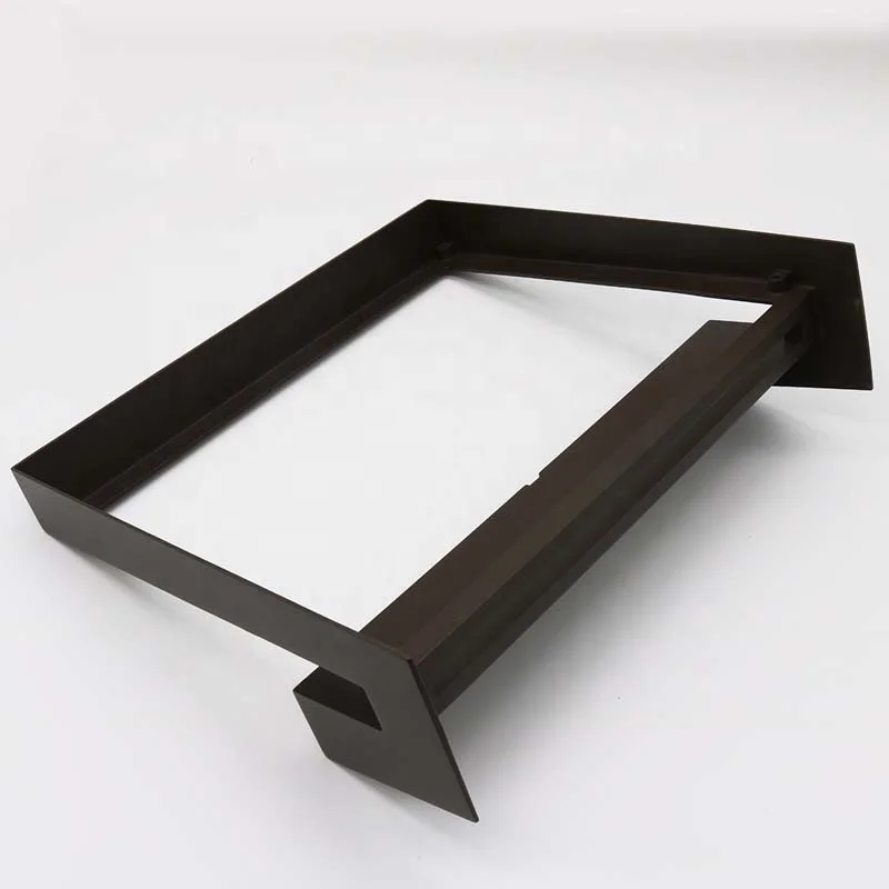 Aluminium anodized painting powder coating black white outdoor waterproof up down led wall light housing