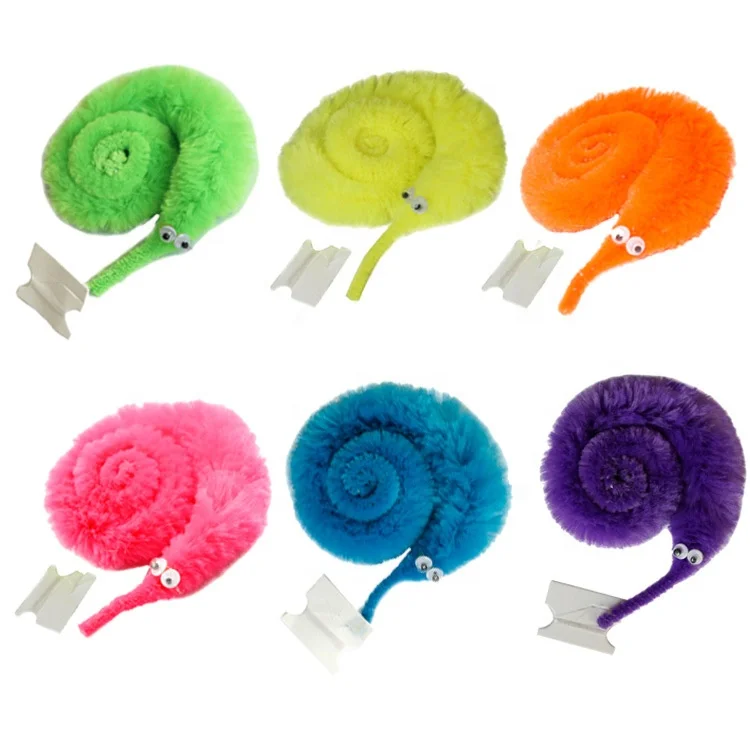 Wiggly Twisty Fuzzy Worms on a String Fuzzy Christmas Halloween Wizard New Strange Trick Toys for Kid