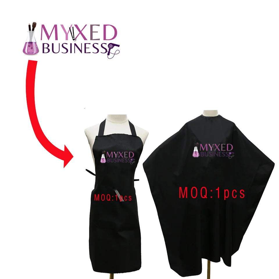 Salon Barber Custom Logo Hair Apron Cape  With Pocket For Hairdresser