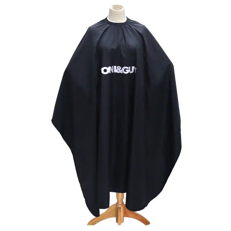 Водонепроницаемый парикмахерский накидка для стрижки волос с логотипом на заказ неопреновые Силиконовые черные накидки шею