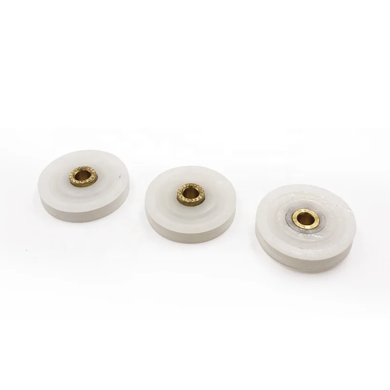 Plastic single shower screen door rollers