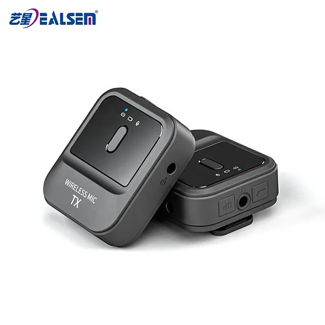 EALSEM Portable Mini Wireless 2.4G Live Streaming Lapel Mike Recording Lavalier Microphone For Mobile Phone / Camera