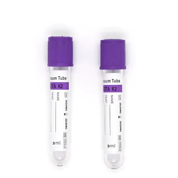 High Quality Laboratory Glass or PET Material Vacuum Blood Collection Tubes EDTA Tubes