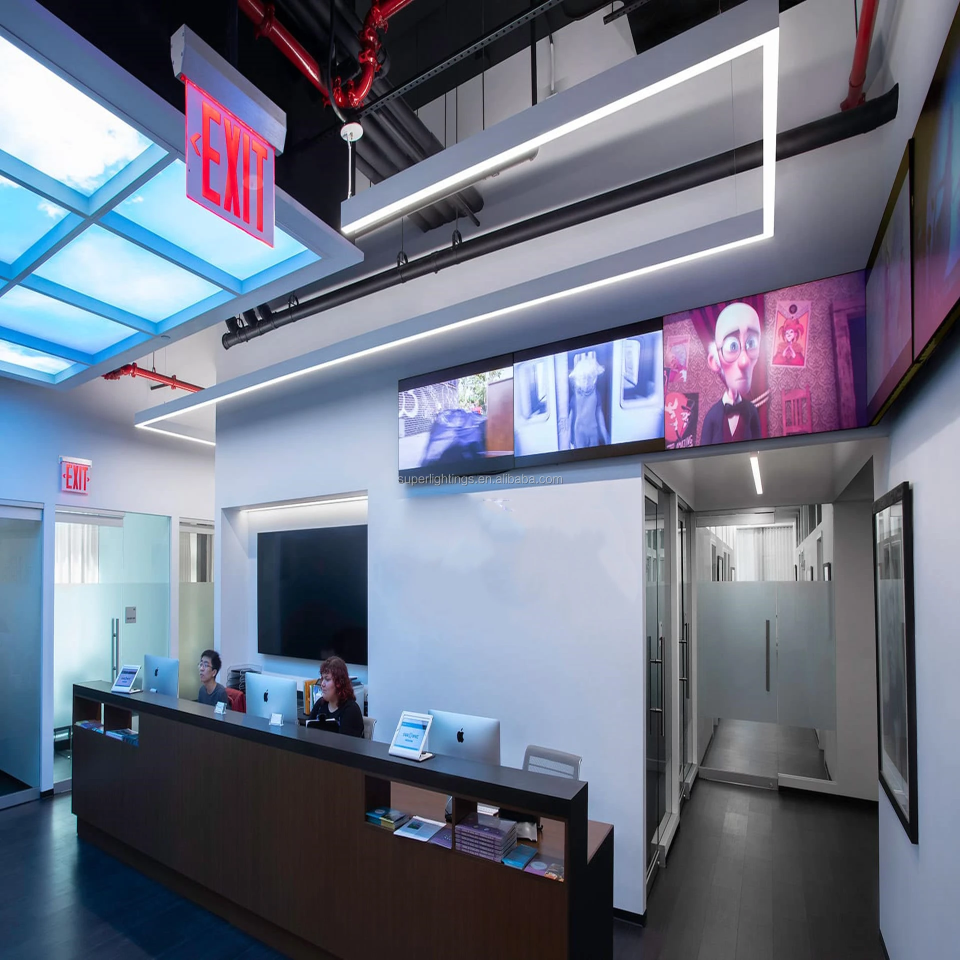 Office surface mount ceiling t5 fluorescent light fixture t5 light fixture unique ceiling fluorescent lights