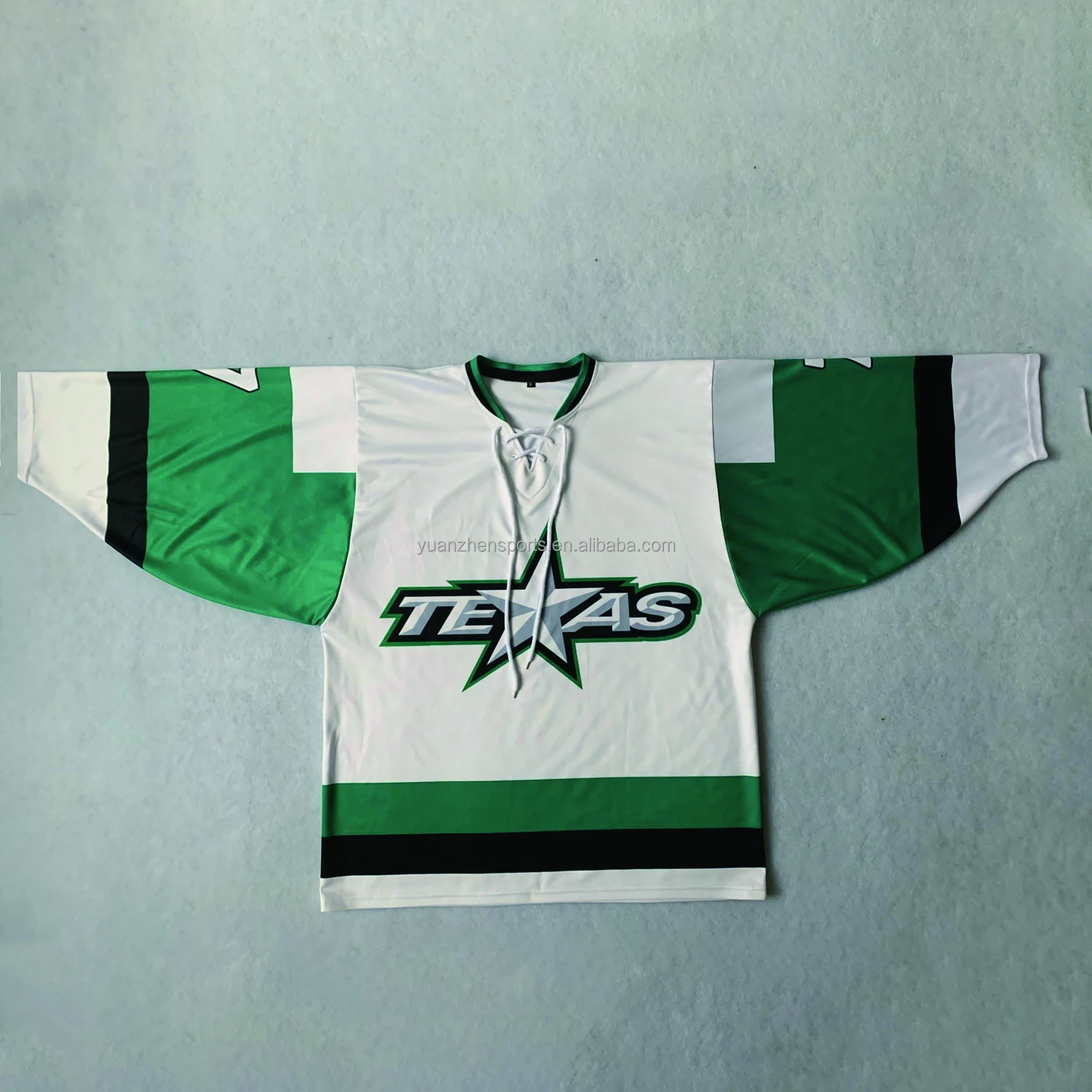 strong fabric sublimation printing ice hockey jersey