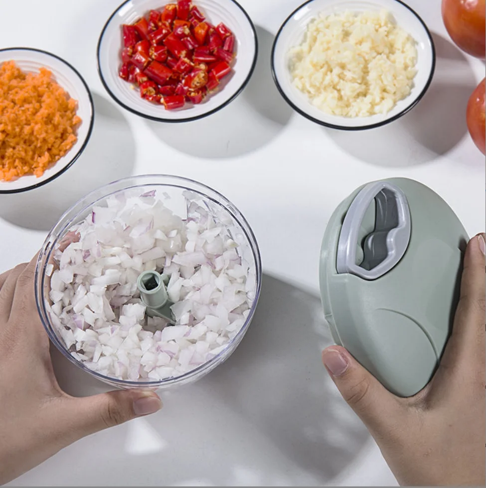 Meat Garlic Puller Crusher Mini Food Crushing Machine Vegetable Grinder Chopper Mincer Hand Press Kitchen Useful Gadget Shredder