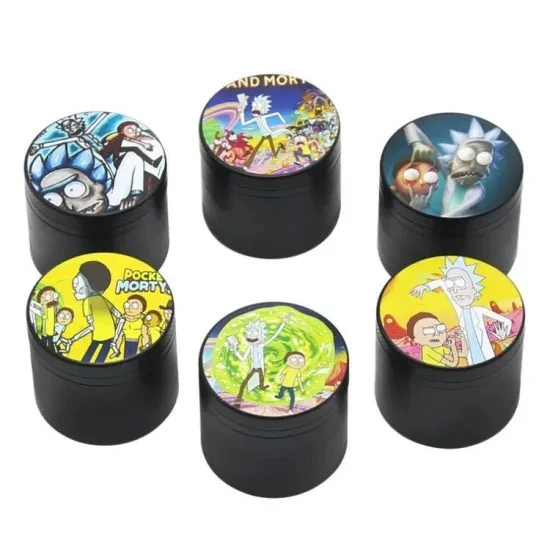 
 A 40mm Custom colour Logo 4 Layer Broken Smoke Grinder Metal Tobacco Grinder Smoking Pipe Herb smoking accessories Weed Grinders  
