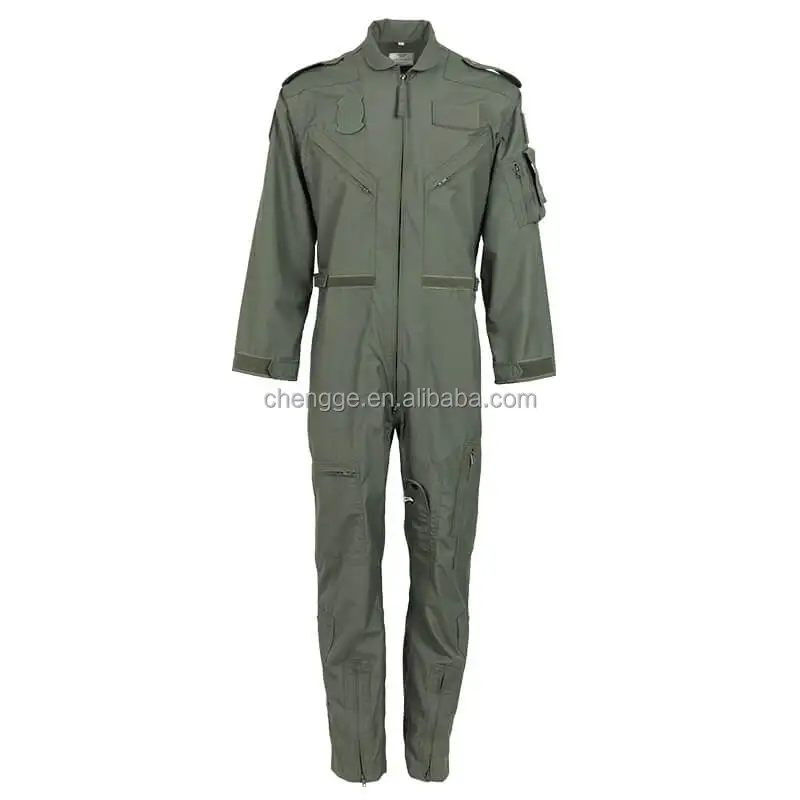 Traje De Vuelo Piloto Sage Green Flight Suit Fighter Pilot Jumpsuit