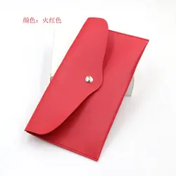 New Portable Makeup Brush Storage Pouch Wholesale Pink Makeup Brush Bag Pu Leather Cosmetic Bag Single Makeup Brush Set Case