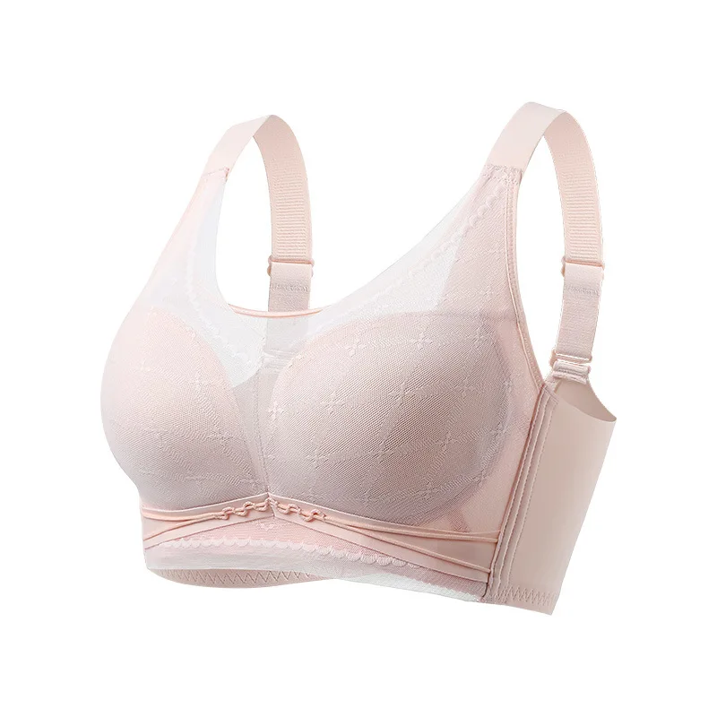Ultra-thin Cup Gathered Chest Type Non-compression Bra Comfortable Shaped Bra