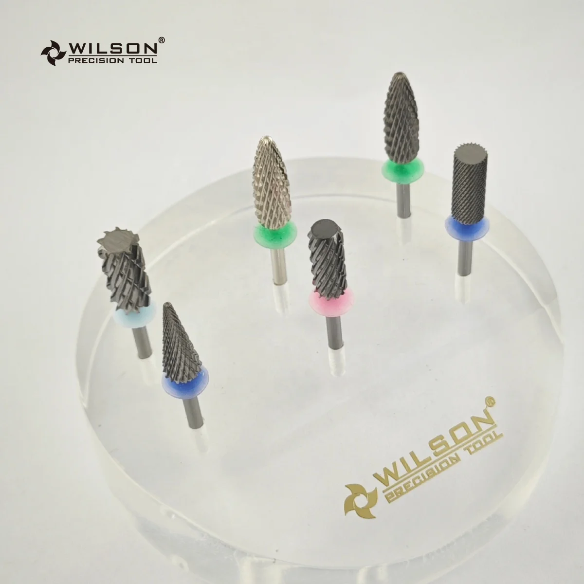 Retail Safety Bottom Series Flame Shape nail drill bit Manicure carbide nail bit Typhoon Cone Volcano polish cuticle clean set