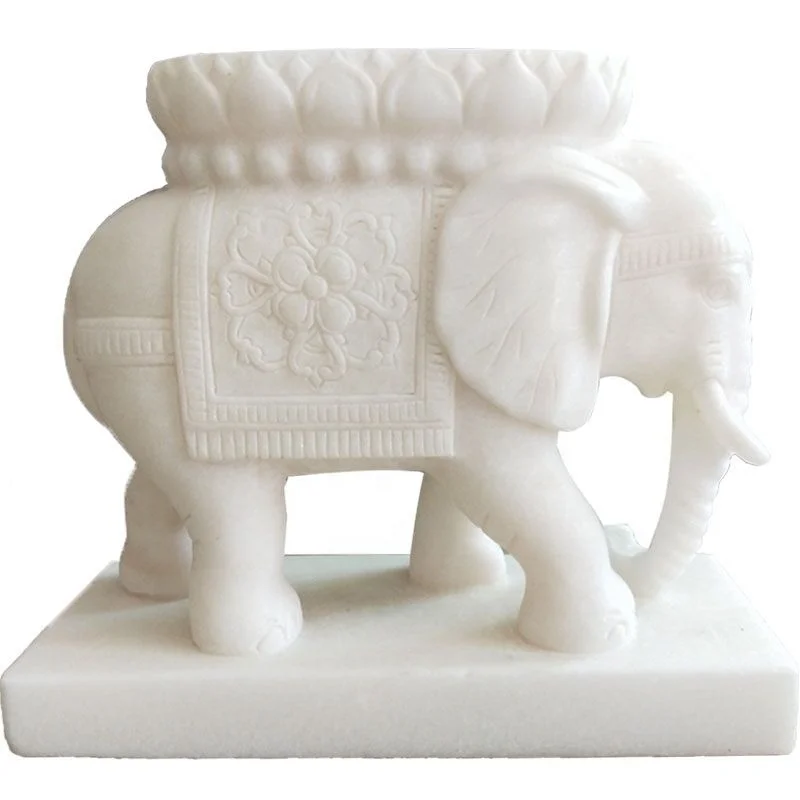 Big marble elephant marble elephant sculpture agra marble elephant
