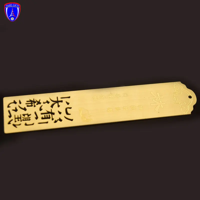 Sublimation Bookmark Ruler Aluminum Metal Hook Bookmarks Stainless Steel Bookmark Blank